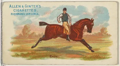 Exile, from The World's Racers series (N32) for Allen & Ginter Cigarettes