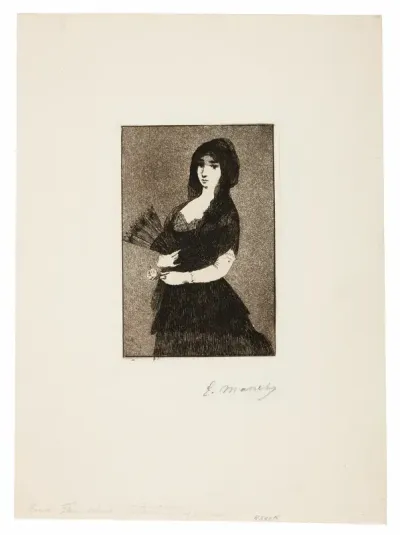 Exotic Flower (Woman in a Mantilla)