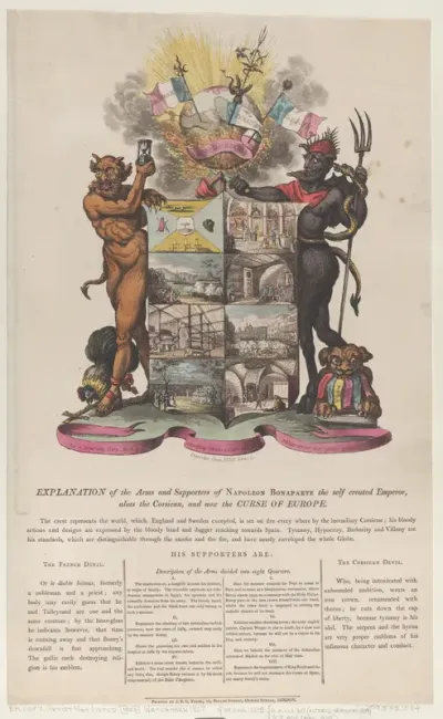 Explanation of the Arms and Supporters of Napoleon Bonaparte