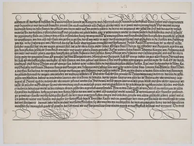 Explanatory Text, Part II, from the Arch of Honor, proof, dated 1515, printed 1517-18