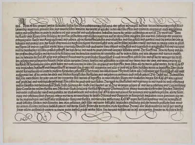 Explanatory Text, Part III,from the Arch of Honor, proof, dated 1515, printed 1517-18