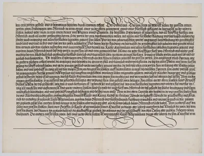 Explanatory Text, Part IV, from the Arch of Honor, proof, dated 1515, printed 1517-18
