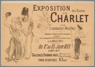 Exposition des oeuvres de Charlet, Galeries Durand-Ruel