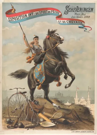 Exposition Int: de Sport de Pêche et de Chevaux / Scheveningen Pays-Bas Juin-Octobre 1892