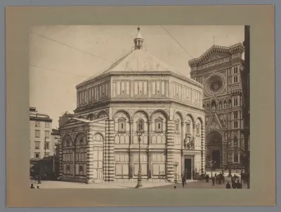Exterieur van het Baptisterium te Florence, Italië