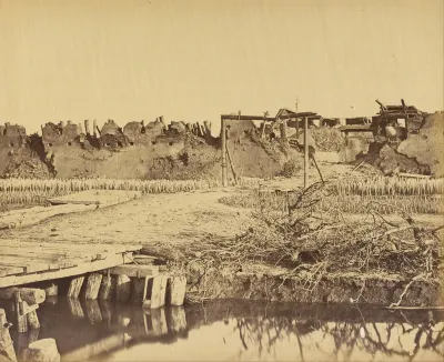 Exterior of North Fort Showing the English Entrance, August 21