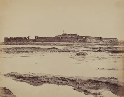 Exterior of North Taku Fort on Peiho River, Showing the English and French Entrance, August 21