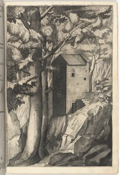 Exterior View of the Chapel of the Cardinal (Veduta esterna della cappella del cardinale) [plate G]