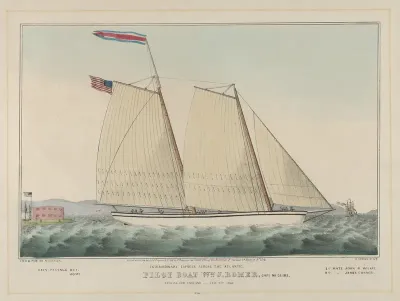Extraordinary Express Across the Atlantic – Pilot Boat Wm. J. Romer, [commanded by] Captain McGuire, Leaving for England, February 9th, 1846