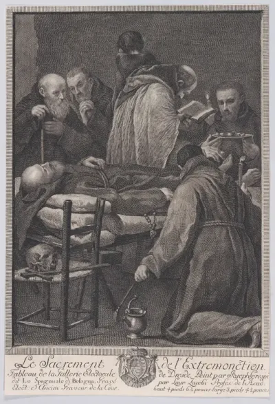 Extreme Unction, from "The Seven Sacraments"
