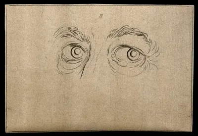 Eyes expressing a noble and magnanimous character with an ordered mind, according to Lavater's method of physiognomy