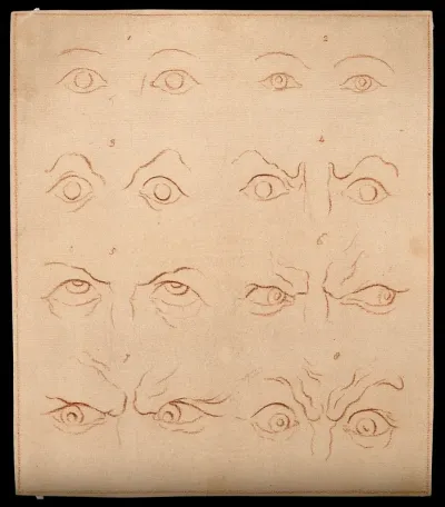 Eyes expressing good character (according to Lavater)