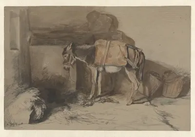 Ezeltje in stal