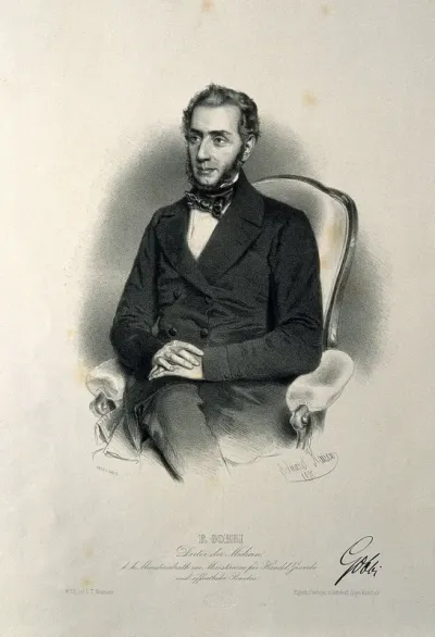 F. Gobbi. Lithograph by E. Kaiser, 1850