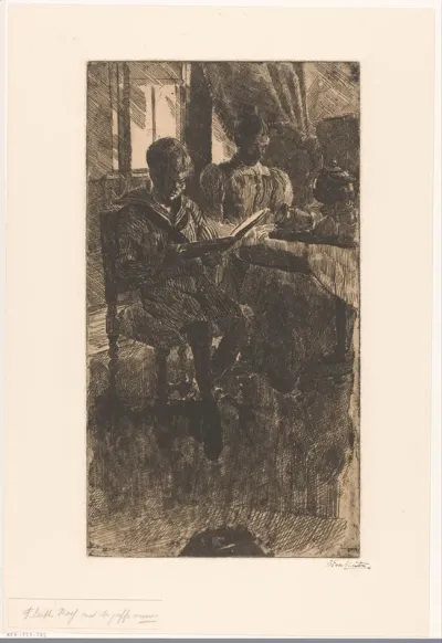 F. Leith Ross met de juffrouw