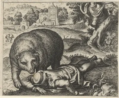 Fabel van de beer en de twee reizigers