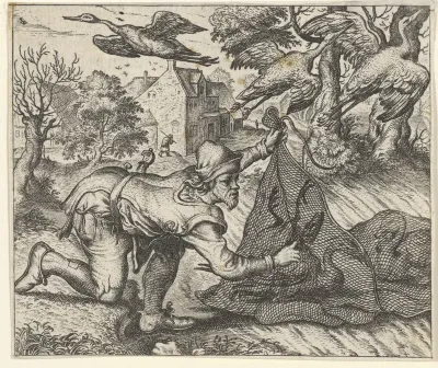 Fabel van de boer en de ooievaar