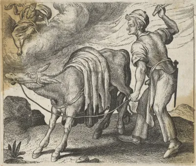 Fabel van de ezel en zijn drie meesters