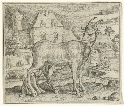 Fabel van de geit en de jonge wolf