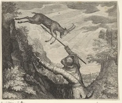 Fabel van de gems en de jager