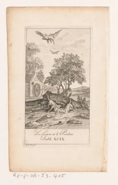 Fabel van de haas en de patrijs