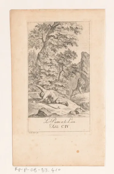 Fabel van de herder en de leeuw