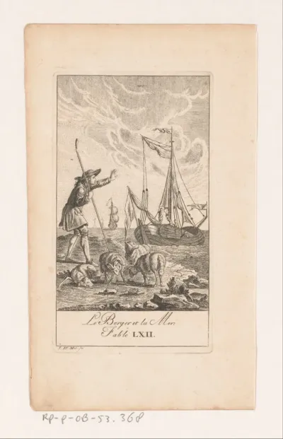 Fabel van de herder en de zee