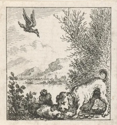 Fabel van de hond en de gier