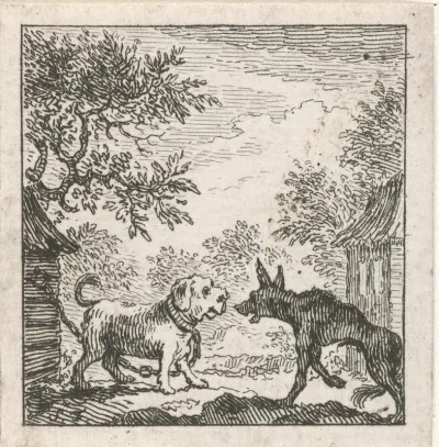 Fabel van de hond en de wolf