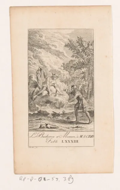 Fabel van de houthakker en Mercurius