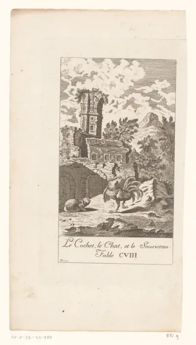 Fabel van de kat, de haan en de muis