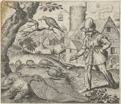 Fabel van de kiekendief en de koekoek