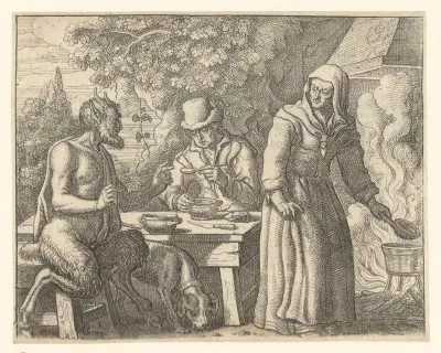 Fabel van de Sater en de boer