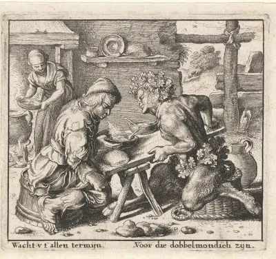 Fabel van de satyr en de boer