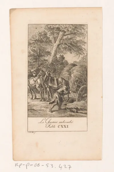 Fabel van de vastgelopen boerenkar