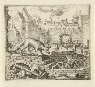 Fabel van de vos en de geit