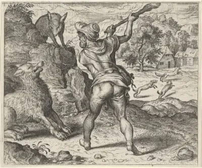 Fabel van de wolf, de vos en de herder