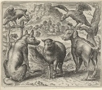 Fabel van de wolf en zijn rechtszaak tegen het schaap