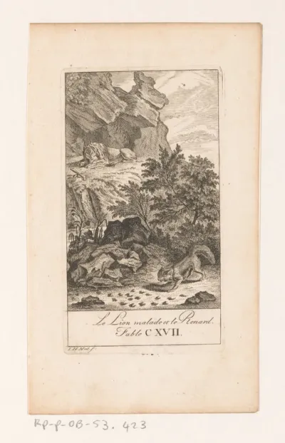 Fabel van de zieke leeuw en de vos