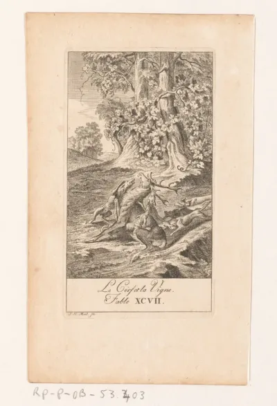 Fabel van het hert en de wingerd