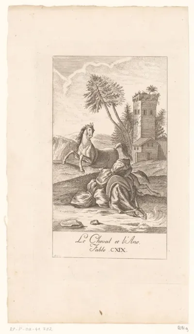 Fabel van het paard en de ezel