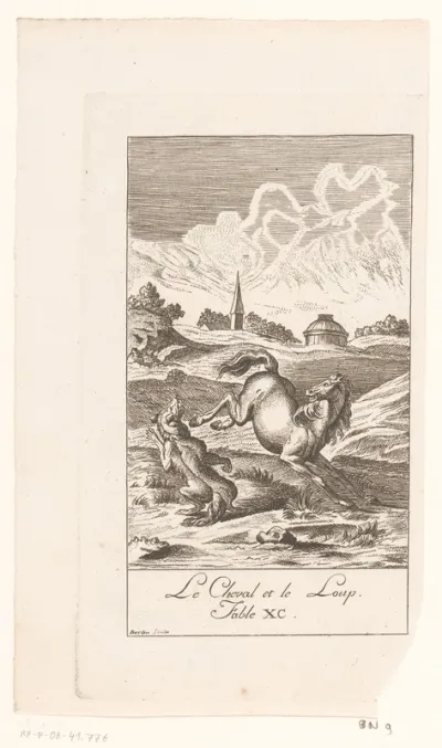 Fabel van het paard en de wolf