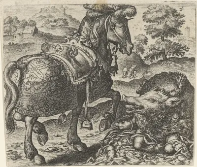 Fabel van het varken en het strijdros