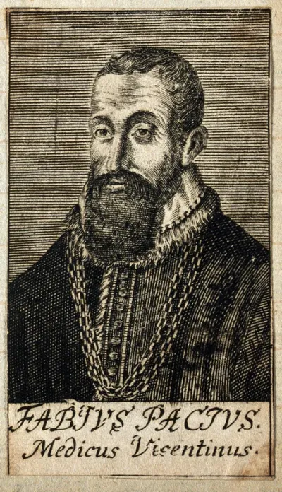 Fabius Pacius. Line engraving, 1688
