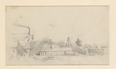 Fabrieksgebouwen bij Den Haag