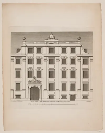 Facade af den kongelige priviligerede postgaard