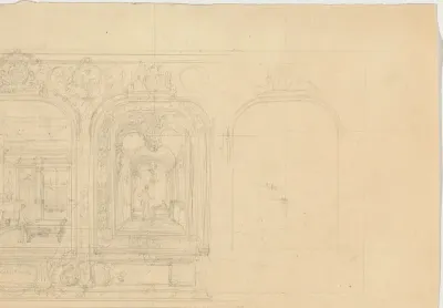 Façade met interieurs