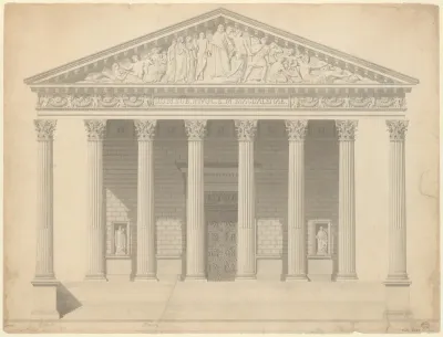 Façade of the Madeleine, Paris
