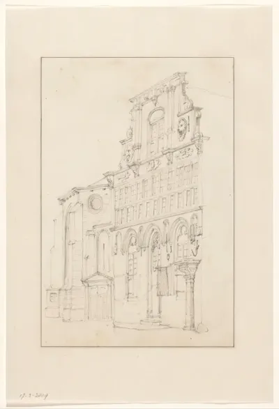 Façade van het raadhuis te Woerden