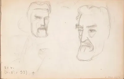 Face of a Man, probably Robert Kajanus